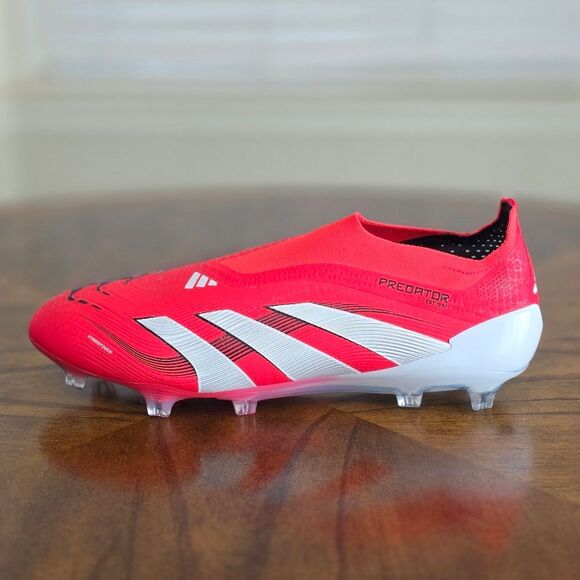 Adidas Predator Elite Laceless FG Soccer Cleats Lucid Red White Men's 11 ID3877 - Picture 7 of 16
